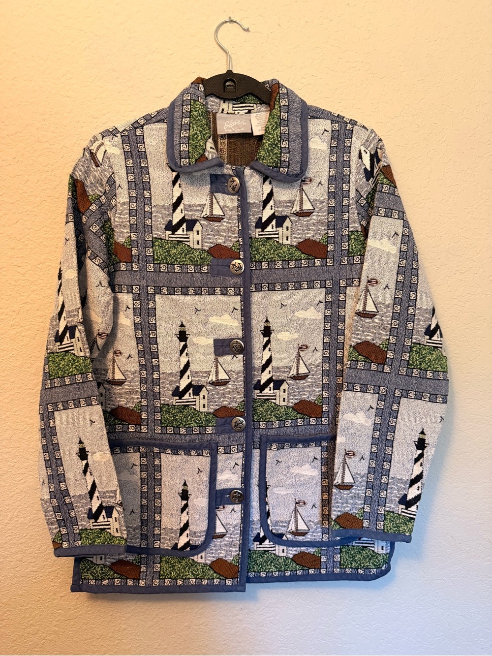 Blair Vintage Nautical Chore Jacket New